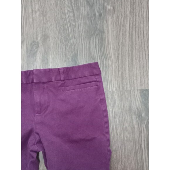 Banana Republic Sloan Fit Pant Trousers Womans 2 Dark Plum Purple Ankle Midrise - Picture 5 of 10